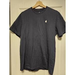 Apple Store Employee Uniform Short Sleeve T Shirt Black Size M Tee